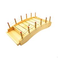 Flat Wooden Sushi of Sashimi Service Container Dishes for Party Salad M