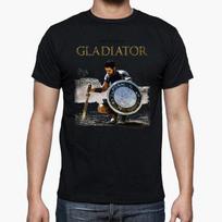 Maximus Decimus Meridius Mano Vardas yra Gladiatoriaus Marškinėliai Vasariniai Medvilniniai Apvaliu Kaklu Trumpomis Rankovėmis Vyriški Marškinėliai Nauji S3XL L gray