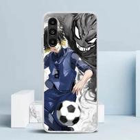 Mėlynasis Slenkstis Bachira Meguru Dangtelis, skirtas Samsung Galaxy A17 A37 A57 A16 A26 A36 A56 A15 A14 A55 Telefonui Dėklas A13 A53 A25 A35 A24 A34 A23 Samsung A03 gray