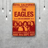 Eagles Grupės Dekoracija Vintažiniai Metalo Ženklai Skardos Ženklai Kapitonų Plakatas Dekoracija Barui Aludinei Klubui Vyriškam Kambariui Sienų Dekoras 20x30cm（7.8x11.8inch）