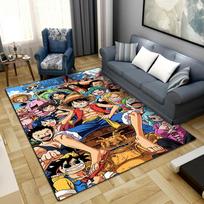 Anime One Piece Prabangus Spausdintas Kilimas Svetainė Namų Mados Dekoras Biuro Stalas Kėdė Kilimas LXR133 60x90cm gray
