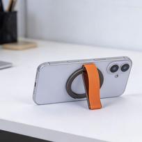 Magnetic Aluminum Alloy Wristband Phone Holder for Apple Magsafe gray