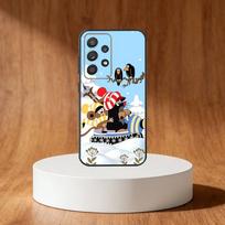 Animacinis L-Mažasis kurmis telefono dėklas, skirtas Samsung S25, S24, S21, S22, S23, S30, Ultra, S20, Plus, Fe, Note, 10, 9, 5G, Juodas dangtelis Samsung S21Ultra