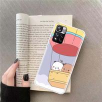 Cute BuBu DuDu Phone Case For Redmi Note 13 12 Pro Plus 14 15 Pro 5G 11 11T 11E 11S 10 Pro 10S 9 9S Cover Cell Clear TPU Capa Ca Redmi Note 14 5G white
