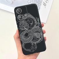 Skirta Motorola Moto Edge 40 Neo 5G dėklas Šaunus stilius Minkšta silikoninė guma Atsparus smūgiams telefono dėklas Animacinis raštas Fundas Edge40 Neo Moto Edge 40 Neo 5G gray