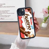 Cute Kinder Surprise Eggs Logo Phone Case For IPhone 16 15 14 Plus 13 12 11 17 Pro Max Pro Soft Cover iPhone 13 pro brown