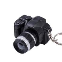 Cute Mini DSLR Camera LED Lighting Voice Pendant Keychain Key Ring Gift Decor juoda