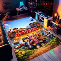 Roblox plakato kilimas svetainei, miegamajam, namams, sofos dekoravimui, vaikų žaidimams, neslystantis grindų kilimėlis 40x60cm( 15x23in )