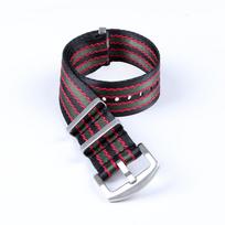 Nailono drobės laikrodžio dirželis 20mm 22mm for Omega 007 Karinis Sportinis Apyrankė Didelio Tankio Austa Juosta Vyrams Moterims Apyrankė for Seiko 5 18mm black