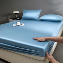 Atsparus vandeniui ir dėmėms čiužinio užvalkalas: Vienos dalies paklodė su apsauga nuo šlapimo 90x200cm Fitted Sheet gray
