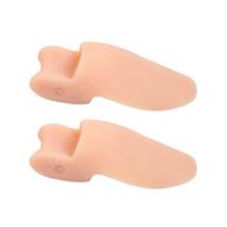 2PCS Gel Toe Separator Hallux Valgus Correction And Overlapping Toe Corrector kūno spalva