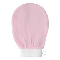 1pc Deep Exfoliating Mitt - 100% Viscose Fiber Scrub Glove for Cleaning Skin and Sloughing Off Dead Skin and Dirt rožinė