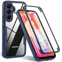 360 Full Body Case For Samsung Galaxy A14 A54 A34 5G A05 A15 A25 S23 FE A24 A04S A53 A13 A23 A33 A32 A51 A72 A71 Cover Protector Galaxy S23 FE mėlyna