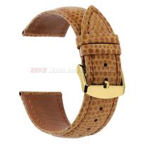 Gyvatės rašto natūralios karvės odos laikrodžio dirželis Vandeniui atsparus Greito atsegimo odinis dirželis 16/18mm 20mm 22mm Universalus atsarginis apyrankė 20mm brown