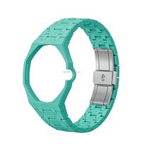 Laikrodžio modifikavimo rinkinys Bio-keraminis laikrodžio korpusas Apyrankė Suderinama su S-watch X Royal Pop Kišeninio laikrodžio Dalies Pakeitimas blue