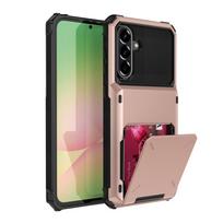 Piniginė Kortelės Telefono Dėklas Samsung S26 S25 S24 S23 S22 S21 S20 S10 FE Plus EDGE Ultra 5G Kortelės Lizdas Atverčiamas Paslėpta Kišenė Kietas Dangtelis Galaxy S22 5G