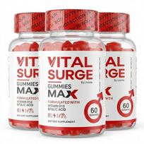 Vital Surge Max Pažangi formulė gumyčių vyrams (60 guminukų) 3pack
