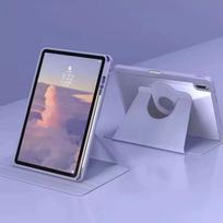 360° besisukantis planšetės dėklas, skirtas Samsung Galaxy S11 S10 S9 Ultra 14,6  S8 S7 FE A9 A11 Plus S6 Lite 8,7  Atverčiamas dangtelis su rašiklio laikikliu (PurPle,For S10 Lite 10.9-in) violetinė