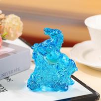 2026 Zodiako Arklio Statulėlė Feng Šui Kolekcija Krištolinė Lengva Prabangi Arklys Saulės Gaudyklė Ornamentas Namų Stalo Dekoracija gray