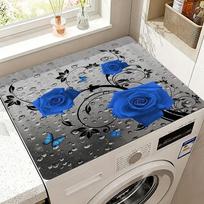 Vivid Patterns Drain Mat Absorbent Non-Slip Washing Machine Dust Cover Pad Dish Drying Mat For Kitchen Laundry Room I