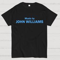 Music By John Williams Unisex 100% Cotton Geek T-shirt L juoda