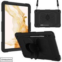 For Samsung Tab S7+ S8+ S9 FE+ S10 Plus 12.4 inch SM-X820 SM-X610 X510 X710 Stand Butterfly Tablet Case Shockproof Rugged Cover S10 Plus 12.4 inch juoda