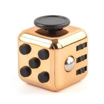 Fidget kubas Antistresinis žaislas 6 šoninis sensorinis kubas su UV spausdintais raštais Daugiaspalvis Fidget stalo žaislas suaugusiems ir vaikams 10 beige