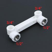 PPR Shower Bracket Holder 20/25mm 1/2'' Female Copper Elbow Connector Fixed Fittings for Shower Replacement Use 02