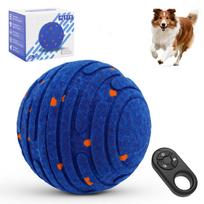 Smart Interactive Dog Toy, Indestructible E-TPU Toy Ball for Aggressive Chewers, Automatic Moving, Rechargeable Ball for Small/M blue
