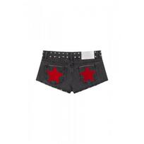 Y2K Sweet Spicy Style Wide Leg Straight Jeans Women Low Waist Stretch Denim Pants With Star Embellishment X-Small black
