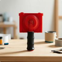 Paint Trimmer Rotary Edger with Padded Grip Rectangular Corner Walls and Ceilings Edger Bagged red