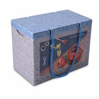 Izoliuota putplasčio dėžė maisto pristatymui ir šaltojo grandinės transportavimui, pilkas pagrindas, mėlynas dangtis, 8L Gray Base Blue Lid 8L gray