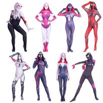 Moterų Klasikinis Žmogus-Voras Zentai Cosplay Kostiumas – Kūną Aptempiantis Pilno Kūno Kombinezonas su Kaukę, Helovinas ir Sceniniai Pasiruošimai mažiau pink