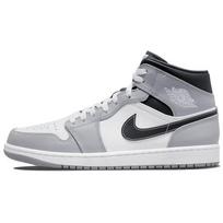 Pre-owned Jordan Air Jordan 1 Mid Light Smoke Grey 554724-078-P26094255836334 42
