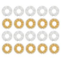 40 vnt pirštų sensorinis masažo žiedas paaugliams suaugusiems tylus streso mažinimo ir masažuoklis 20PCS įvairiaspalvis
