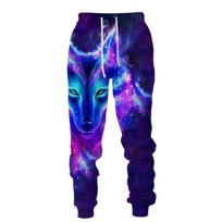 3D Wolf Graphic Printed Kasdieninės kelnės Vyriški sportiniai drabužiai Bėgiotojai Ilgos kelnės Vyriškos lauko sportinės kelnės Vyriškos hiphopo kelnės 5XL blue