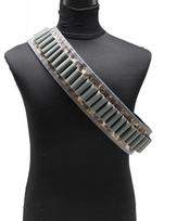 30 Round Tactical Shell Bandolier diržas karinis juosmens diržas Airsoft medžioklės 12/20GA šaudmenų laikiklio maišelis Šautuvų šovinių diržai ACU