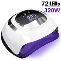 Didelės galios 380W UV LED lempa nagams, nagų lempa geliniam lakui, profesionalūs nagų dailės aksesuarai, gelio kietinimas, kojų nagai EU
