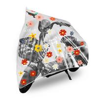 Electric Car Jacket Easy High Transparency Clean To Protection Windproof Snow Wear-resistant Waterproof S Little Flowe gray