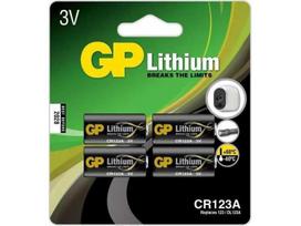 GP Baterija CR123A 4 vnt.