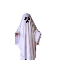 Patikimi vaikiški kostiumai Baisus vaikiškas vaiduoklio apsiaustas Helovino kostiumas saldainiams rinkti Cosplay linksmybėms Unisex vaikas vaiduoklis berniukams XXL white