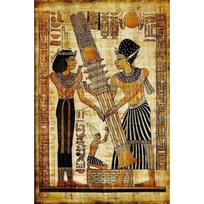 Retro Egipto Papirusas Faraonas Veikėjas Hieroglifai Plakatas Drobės Tapyba Spaudinys Vintažinis Sienos Menas Paveikslas Svetainė Namų Dekoras 21cm×30cm NoFrame beige