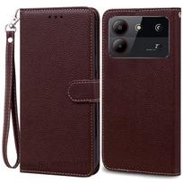 ZTE Blade A54 dėklas Odinė piniginė Atverčiamas dėklas ZTE Blade A54 dangtelis Coque Fundas ZTE Blade A54 telefono dėklas Bamperis For ZTE Blade A54 black