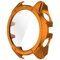 Stiklas+Dėklas Garmin Fenix 8 43/47/51MM AMOLED SOLAR Stiklo Ekrano Apsauga & Kietas PC Apsauginis Bamperis Fenix 8 Priedams Fenix 8 51MM AMOLED orange