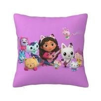 Gabbys Dollhouse Pillow Decoration Nordic Gabby Cat Pandy Paws Chair Cushion Square Pillowcase Cushion cover 40x40cm 16x16Inch 30x30CM(12x12in)