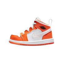 Air Jordan 1 Mid SE TD Electro Orange Baby Sneakers Black White DM4230-800 27 white