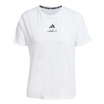 Adidas x Les Mills Les Mills Climacool Grafinis Laisvalaikio Kvėpuojantis Patogus Minkštas Trumpomis Rankovėmis Marškinėliai Moteriški Viršutiniai Drabužiai Baltas JJ1430 L white