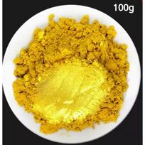 100g/500g Gryni Aukso Milteliai 999 Blizgūs Aukso Lapo Milteliai Šventyklai/namams/Budos Statulai/plaketei Couplet Žodžio Pėdai /Manikiūrui/ Tapybai yellow