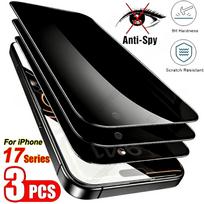 3 vnt. anti-šnipinėjimo ekrano apsauga, skirta iPhone 17 16 15 14 pro max ar 16e 15 plus 13 12 11 pro xr xs max, 9H kietumo grūdintas stiklas iPhone 7/8 gryna