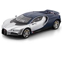 1/24 Bugatti Tourbillon Chiron lydinio sportinio automobilio modelis Metalinis liejimo būdu pagamintas Super lenktynių transporto priemonės automobilio modelis Garso ir šviesos simuliacija Vaikų dovana sidabras